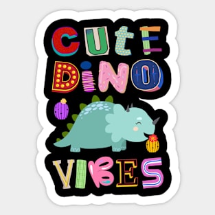 Cute Dino Vibes No. 1 Sticker